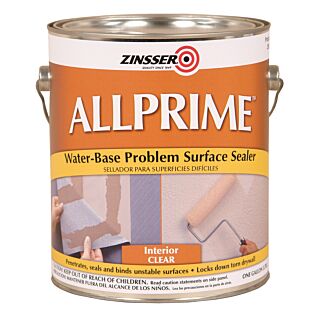 Zinsser Allprime Water-Based Problem Surface Sealer, Clear, Gallon