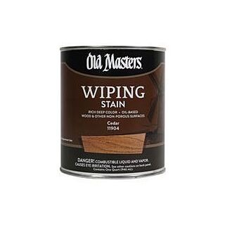 Old Masters, Wiping Stain, Cedar, Quart