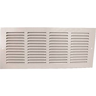 Worldwide Sourcing Return Air Grille, 6 In H X 14 In W, Steel, White