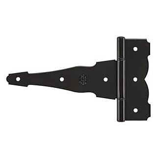 National Hardware 8 in. Ornamental / Reversible T-Hinge, Steel, Black, 1 Pack