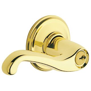 Schlage Flair F170FLA605LH Dummy Lever, Zinc, Brass