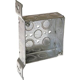 RACO 8196 Electrical Box, 2-Gang, Conduit Entry, Bracket Mounting