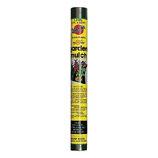 Warp's No Hoe Plastic Garden Mulch, Black, 3 ft. x 50 ft.