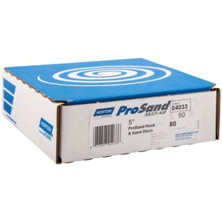 Norton 5 in. ProSand Hook & Loop Random Orbital Discs, 50 Pack