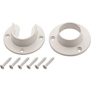 National Hardware V8600 Series S822-083 Closet Flange Set, Zinc, White, 1 Pack