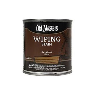 Old Masters, Wiping Stain, Dark Walnut, 1/2 Pint