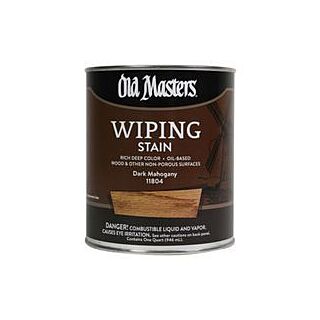 Old Masters, Wiping Stain, Dark Mahogany, Quart