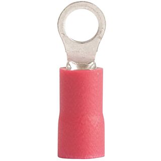 GB 20-101 Ring Terminal, 600 V, 22 to 18 AWG, Vinyl Insulation, Red