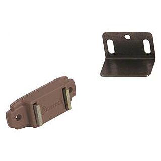 Amerock BP97653PT Magnetic Catch, 1-15/16 in L x 3/4 in W Catches, Plastic, Tan