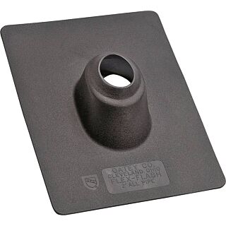 Hercules Flex Flash, No-Calk Roof Flashing, 2 in, Plastic, Black