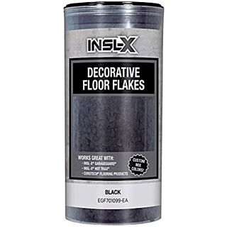 INSL-X Decorative Floor Flakes, Black Blend, 12 oz.