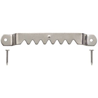 OOK 50203 Sawtooth Hanger, 20 lb Weight Capacity, Steel, Brushed Nickel