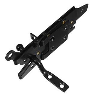 National Hardware V1138 Series Heavy-Duty Automatic Gate Latch, Black Steel