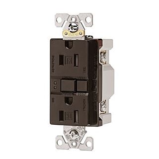 Eaton Wiring Devices TRSGF15RB-L Duplex GFCI Receptacle, 15 A, 2-Pole, 5-15R, Oil Rubbed Bronze