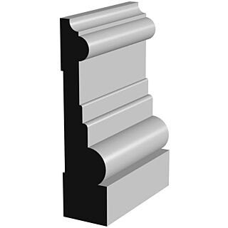 Millwork Design by Oxford AB109, 11/16 in. x 3 in. Casing, Primed Finger-Jointed Pine Moulding, 16 ft.