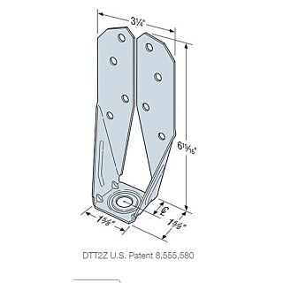 Simpson Strong-Tie Deck Post Connector, Stainless Steel