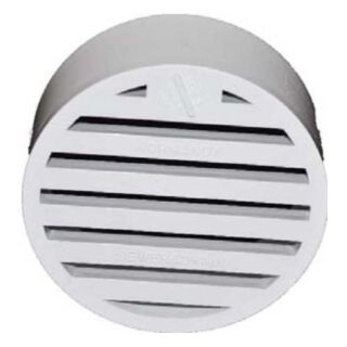 4 in. White PVC Drain Grate