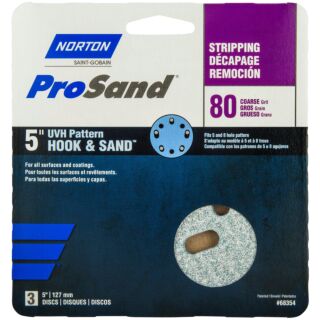 Norton 5 in. ProSand UVH Pattern Hook & Sand Discs, 3 Pack