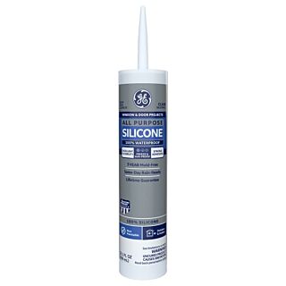 GE Sealants All Purpose Silicone 1® Sealant, Clear, 10.1 fl. oz.