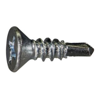 MIDWEST #6-20 x ½ in. Zinc Plated Steel Phillips Flat Head Self-Drilling Screws, 100 Count