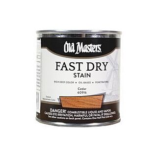 Old Masters, Fast Dry Interior Stain, Cedar, 1/2 Pint