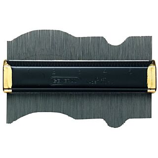 GENERAL  Contour Gauge with Pins, 6 in L, 3-1/2 in W, SAE Graduation, Stainless Steel