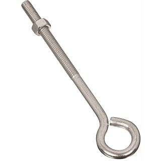 National Hardware N221-242 Eye Bolt, 5/16-18 Thread, 3 in L Thread, 3/4 in ID Dia Eye, Steel, Zinc