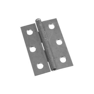 National Hardware N141-945 Narrow Hinge, 20 lb Weight Capacity, Steel, Zinc