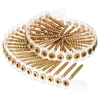 SENCO Duraspin #8 x 2 in. Collated Interior Wood Screw, #2 Drive, Sharp Point, Flat Head