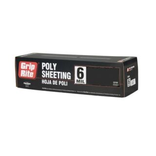 Grip Rite 6-Mil Poly Sheeting, Clear