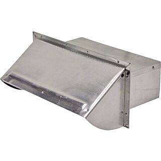Lambro 106R Wall Cap, Aluminum, For 10 x 3-1/4 in Hoods