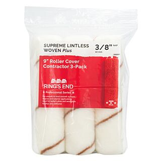 Ring's End Woven Plus Professional Roller Cover, 9 in. x 3/8 in., 3 Pack