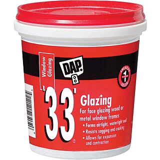 DAP '33'® Window Glazing, 1/2 Pint