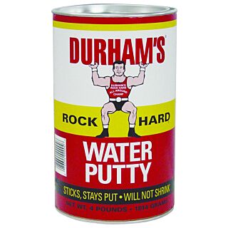 DURHAM'S Rock Hard 4 Water Putty, Natural Cream, 4 lb. Can