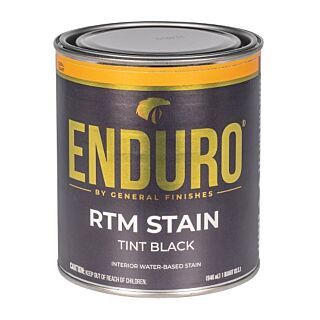 General Finishes®, Water-Based ENDURO® RTM Stain, Tint Black, Quart