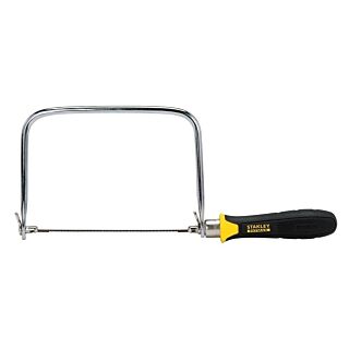STANLEY FATMAX 15-104 Coping Saw, 15 TPI, HCS Blade, Cushion-Grip Handle