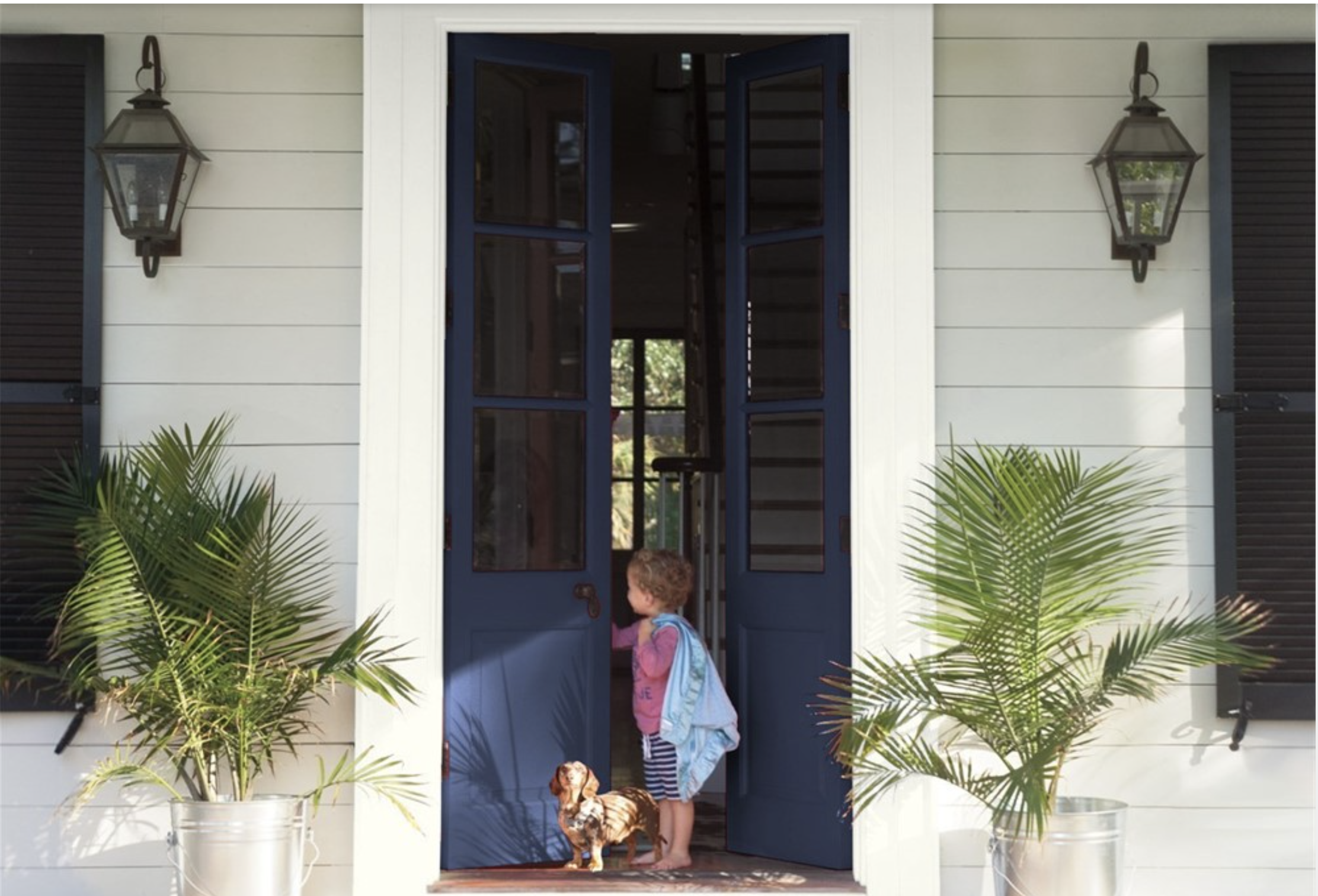 Front door in Benjamin Moore Old Navy 2063-10