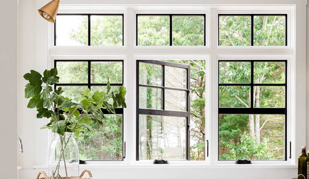 Series of Marvin Elevate Casement windows