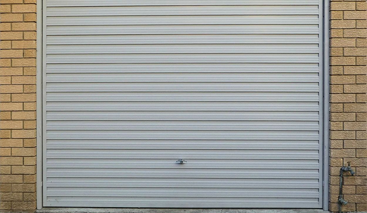 Picture of metal garage door