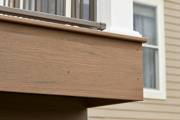 TimberTech Composite Reserve Collection, Dark Roast fascia board