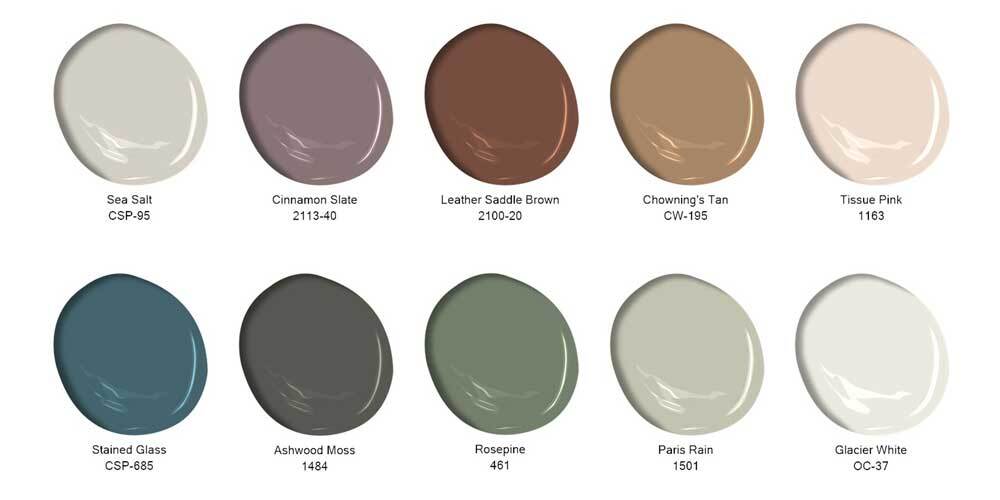 Benjamin Moore 2025 Color of the Year Trends palette