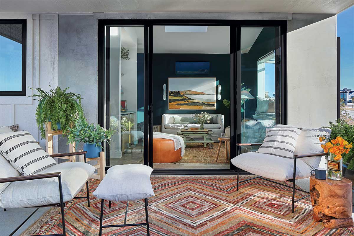 Fiberglass sliding glass door from the Marvin Elevate Collection